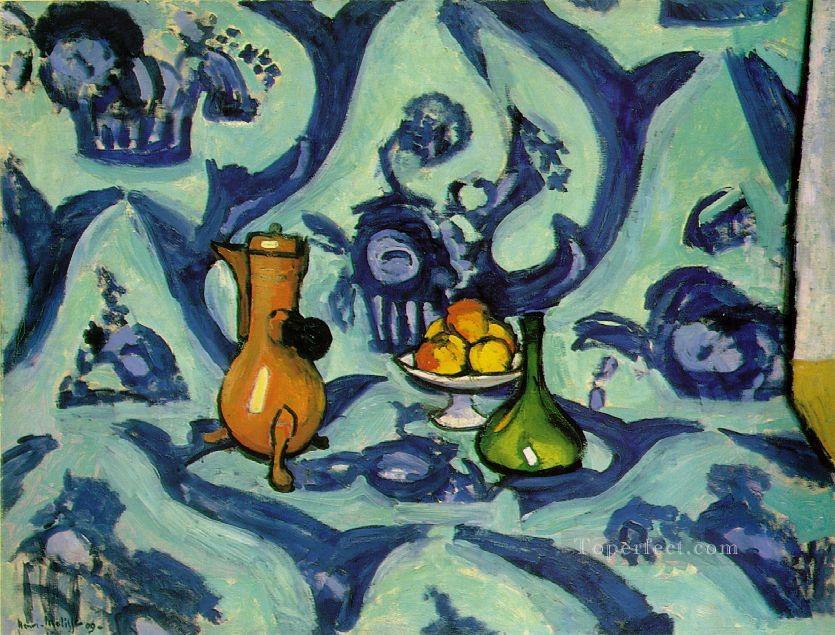 Still Life with Blue Tablecloth abstract fauvism Henri Matisse Oil Paintings